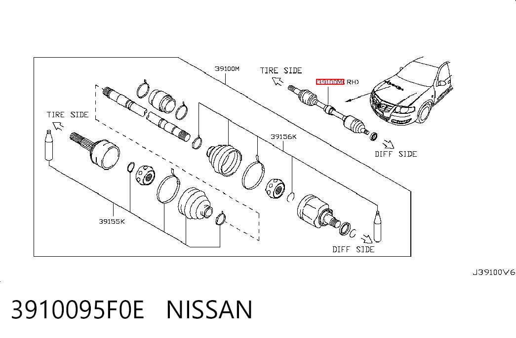 3910095F0E Nissan/Infiniti