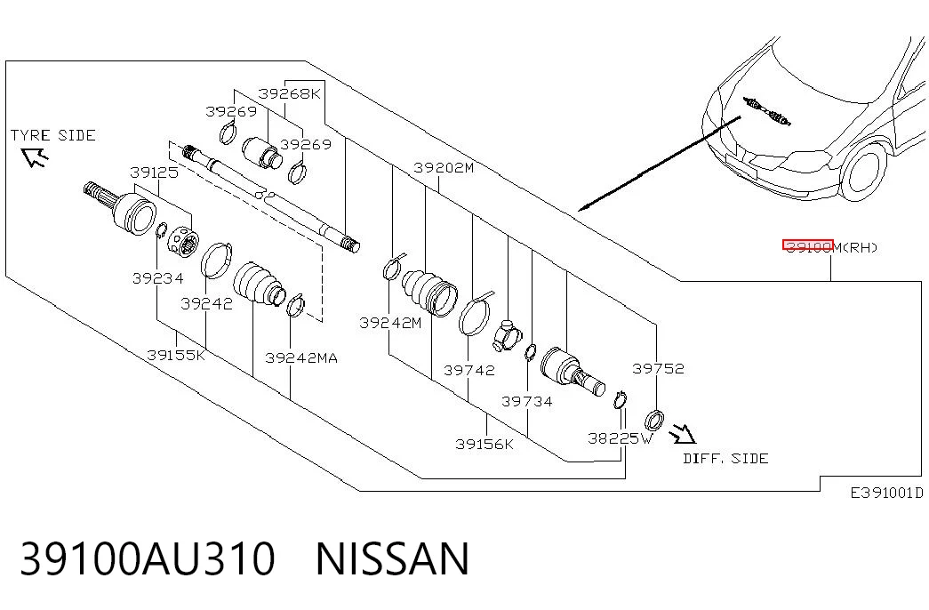 39100AU310 Nissan/Infiniti