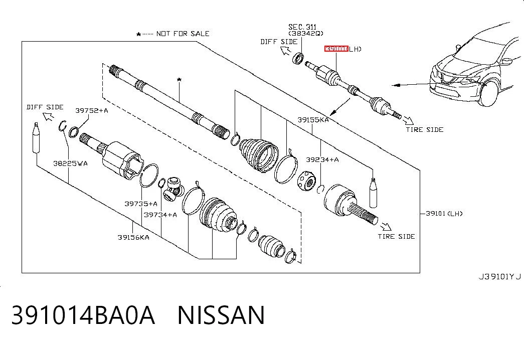 391014BA0A Nissan/Infiniti