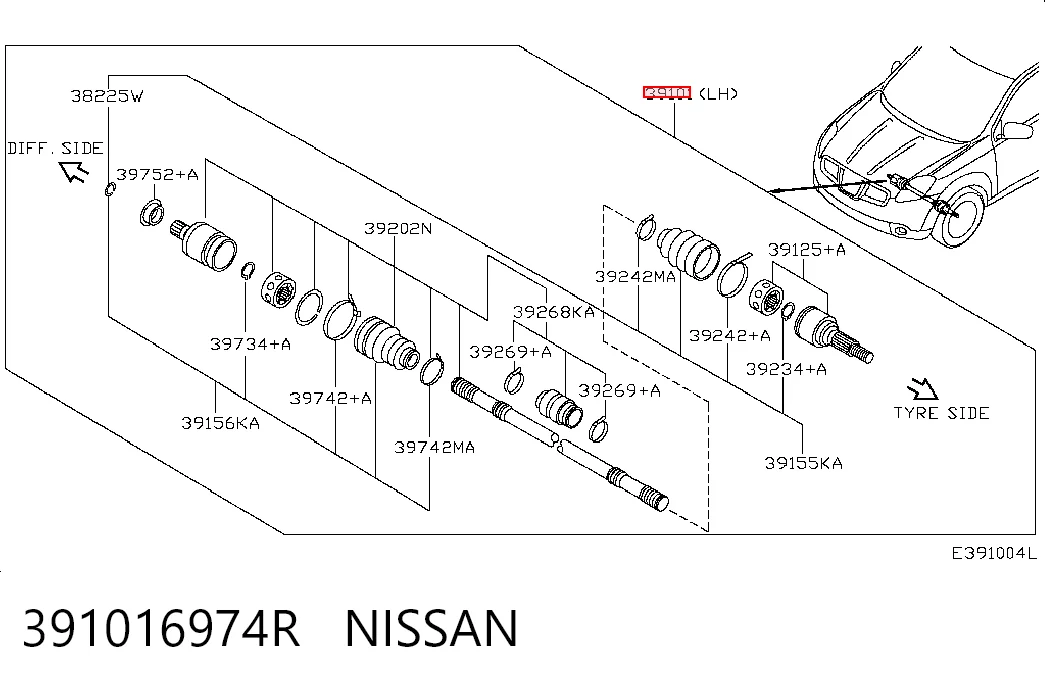 391016974R Nissan/Infiniti
