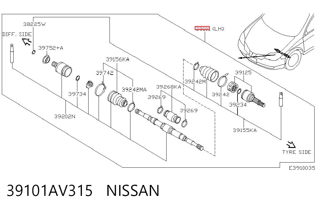 39101AV315 Nissan/Infiniti