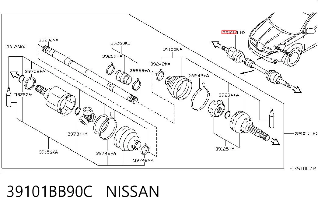 39101BB90C Nissan/Infiniti