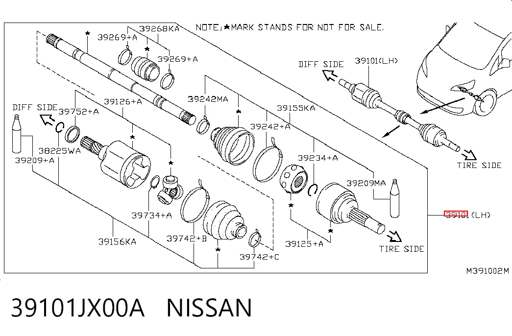 39101JX00A Nissan/Infiniti