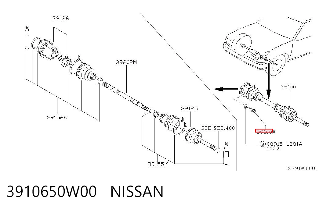 3910650W00 Nissan/Infiniti