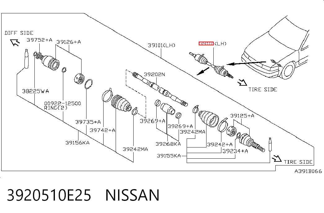 3920510E25 Nissan/Infiniti