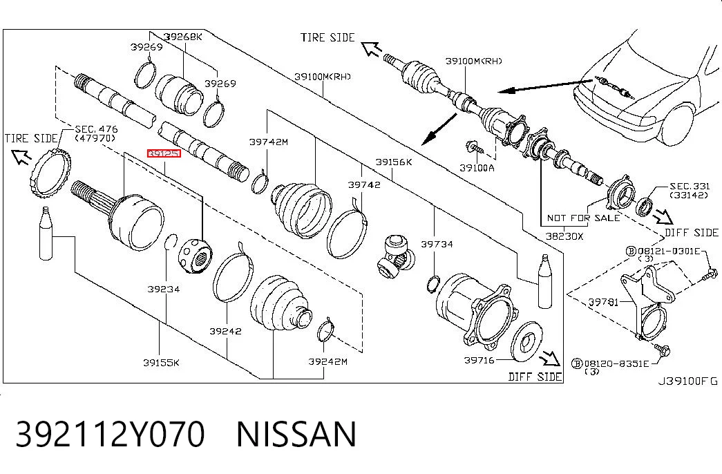 392112Y070 Nissan/Infiniti