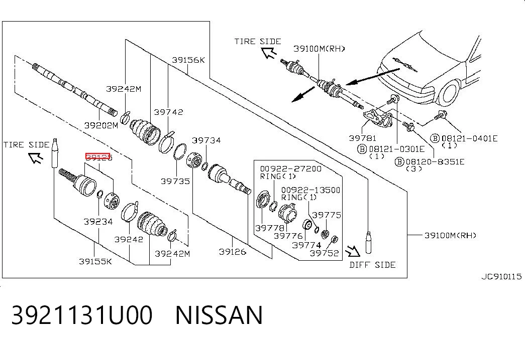3921131U00 Nissan/Infiniti