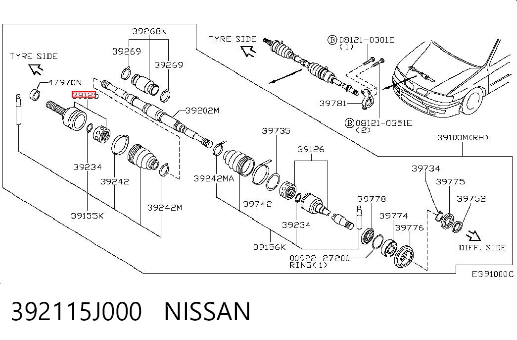 392115J000 Nissan/Infiniti