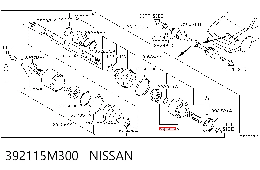 392115M300 Nissan/Infiniti