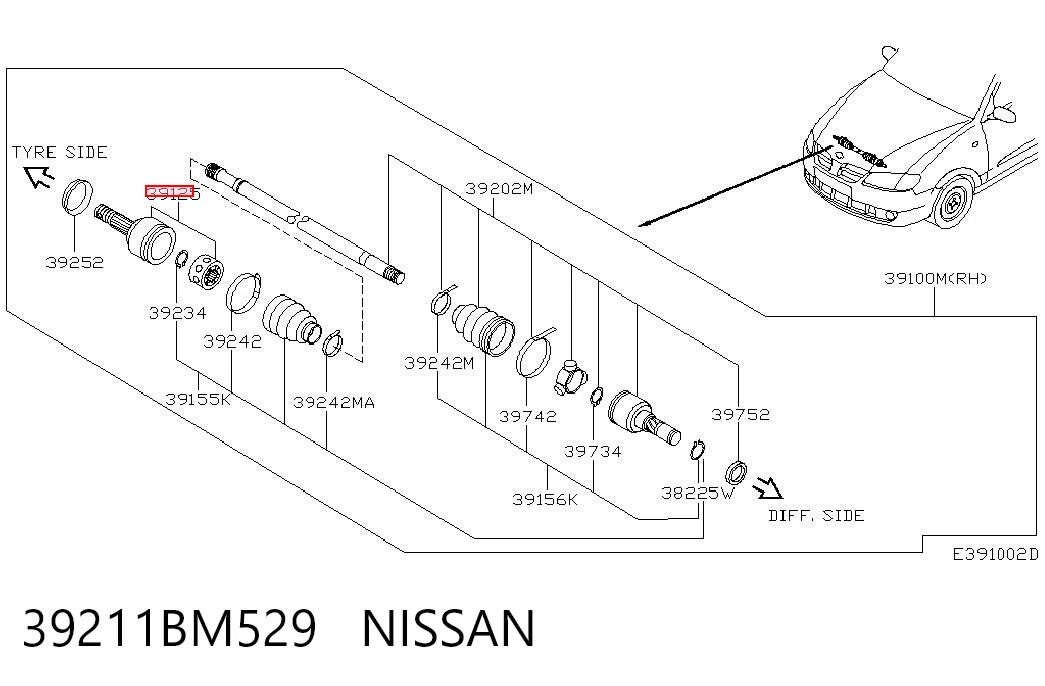 39211BM529 Nissan/Infiniti