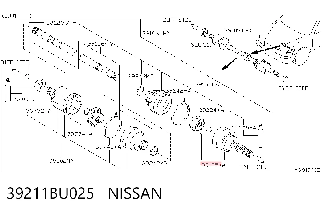 39211BU025 Nissan/Infiniti