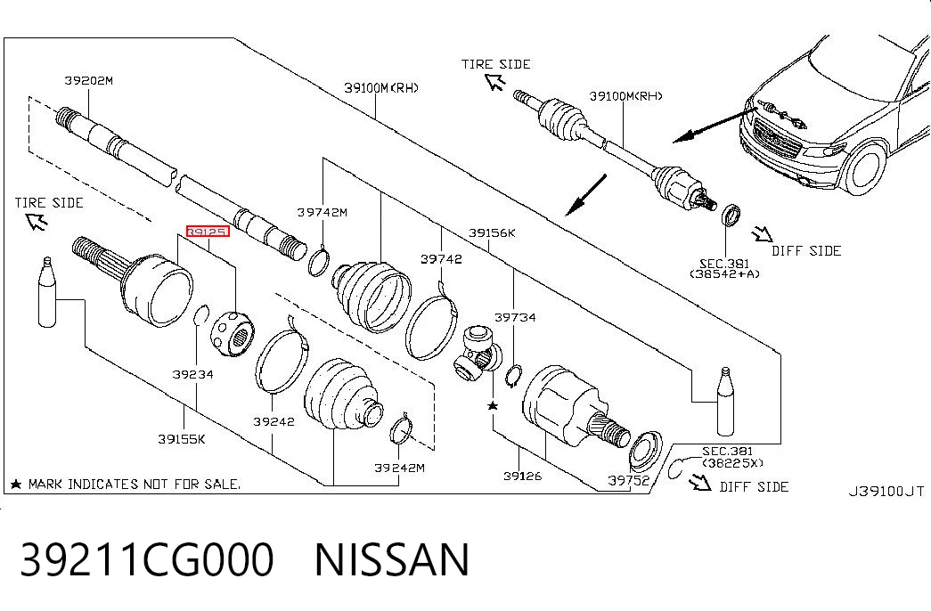 39211CG000 Nissan/Infiniti