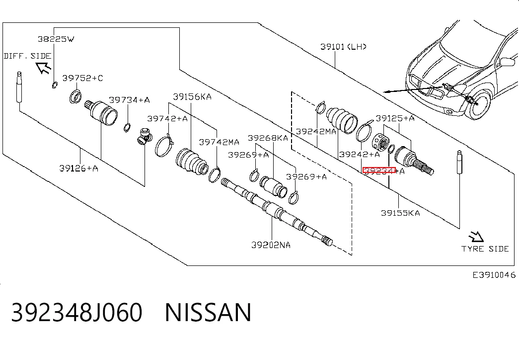 392348J060 Nissan/Infiniti