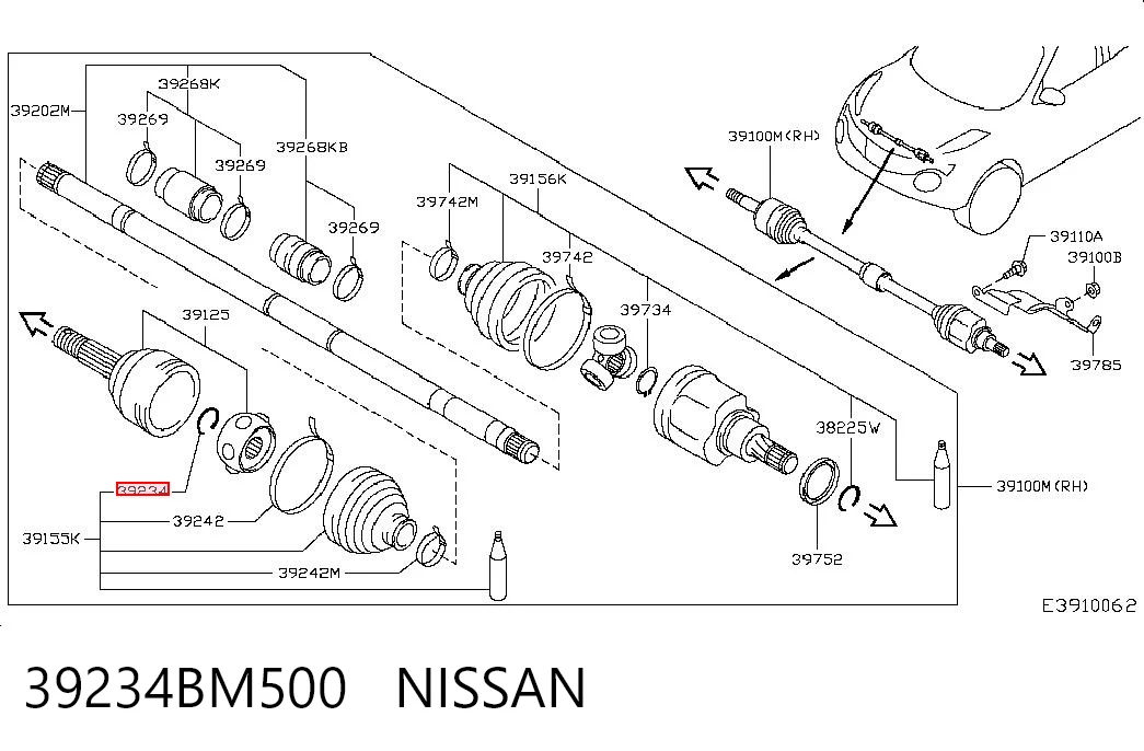 39234BM500 Nissan/Infiniti