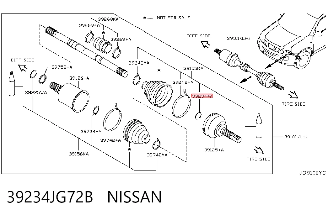 39234JG72B Nissan/Infiniti