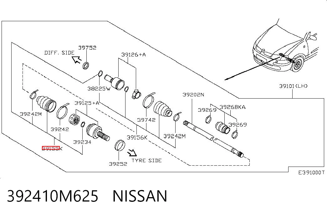 392410M625 Nissan/Infiniti