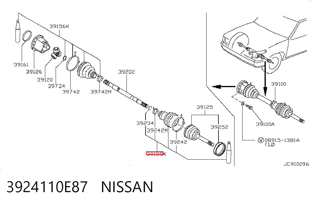 3924110E87 Nissan/Infiniti