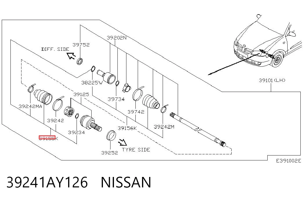 39241AY126 Nissan/Infiniti