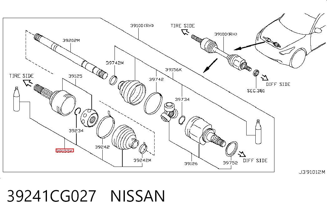 39241CG027 Nissan/Infiniti