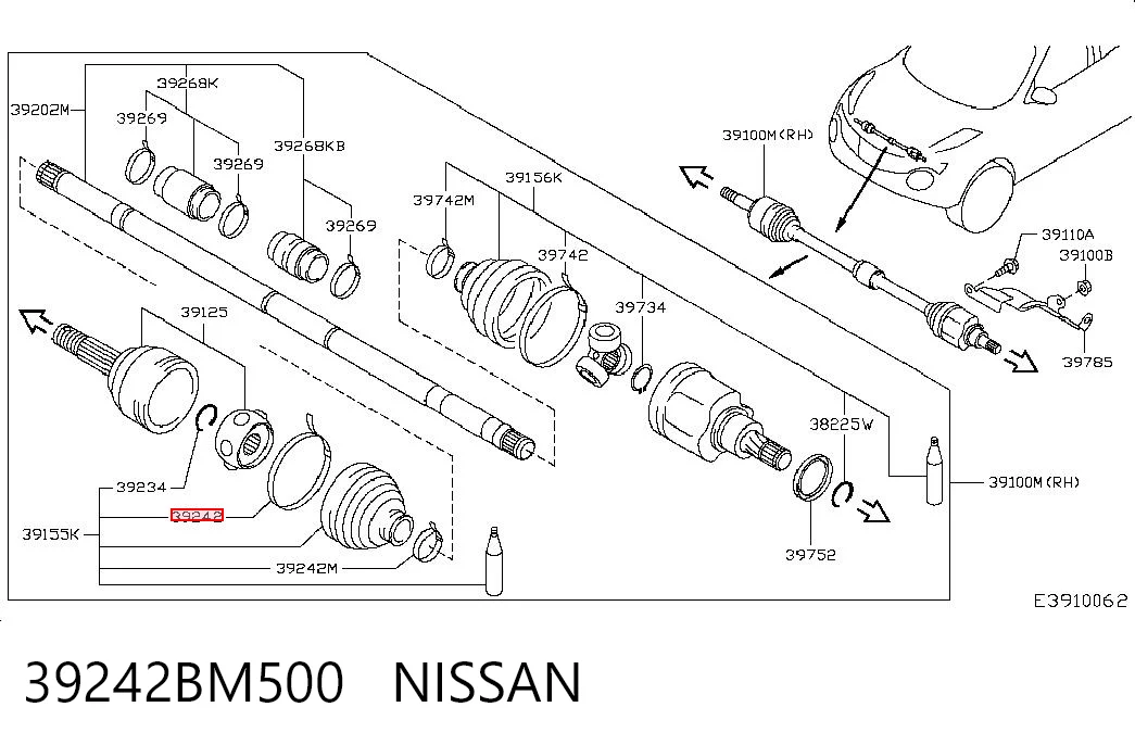 39242BM500 Nissan/Infiniti
