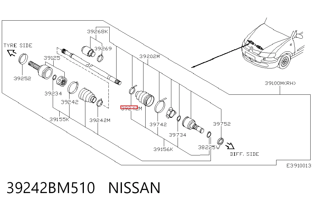 39242BM510 Nissan/Infiniti