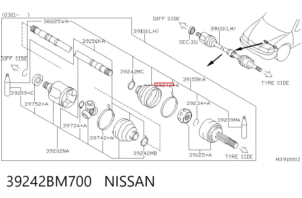 39242BM700 Nissan/Infiniti