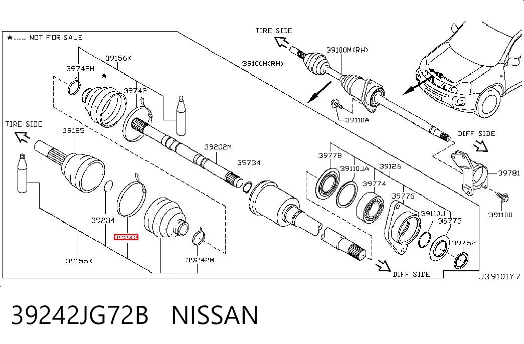 39242JG72B Nissan/Infiniti