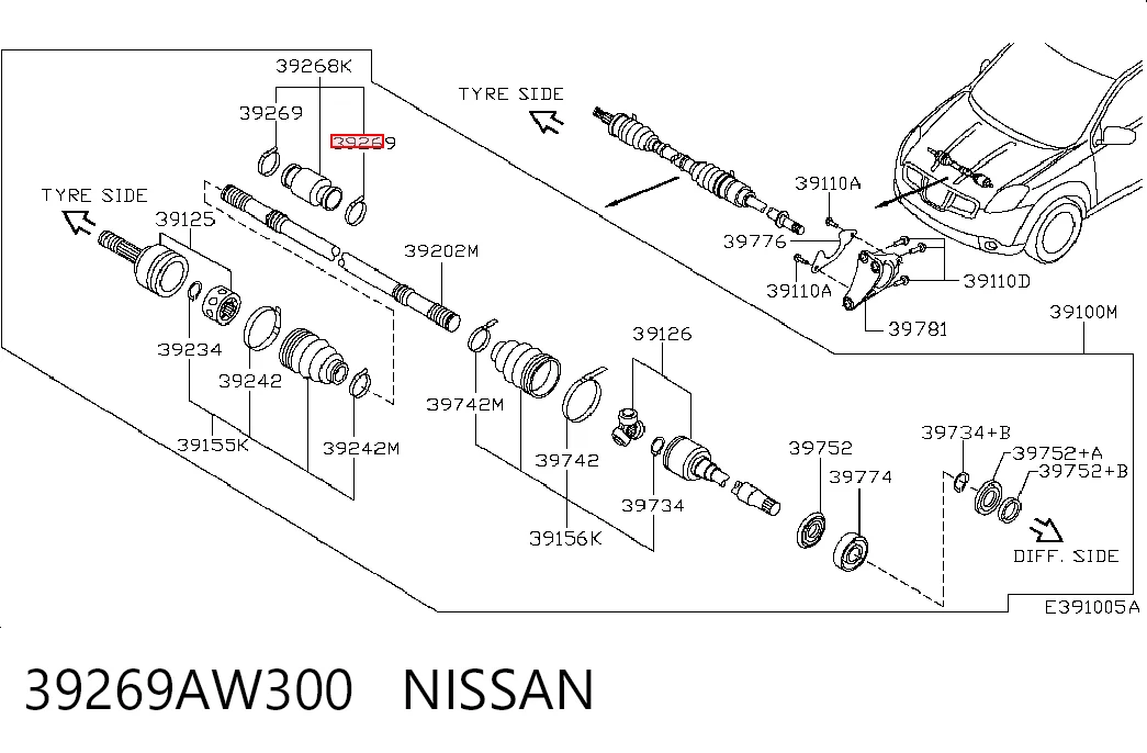 39269AW300 Nissan/Infiniti