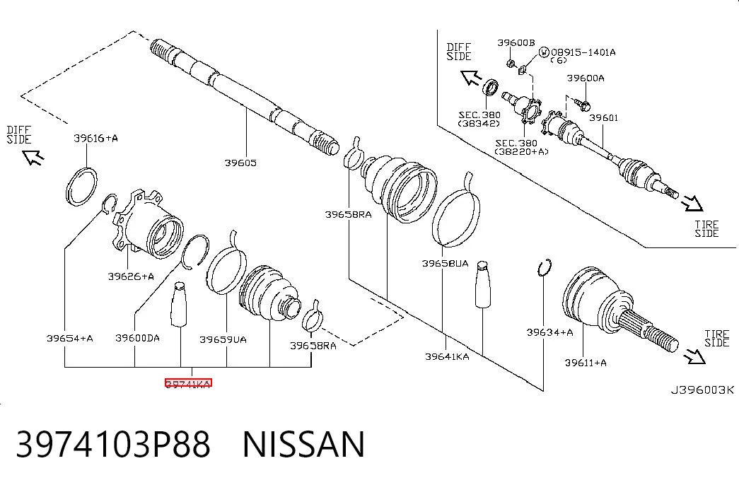3974103P88 Nissan/Infiniti