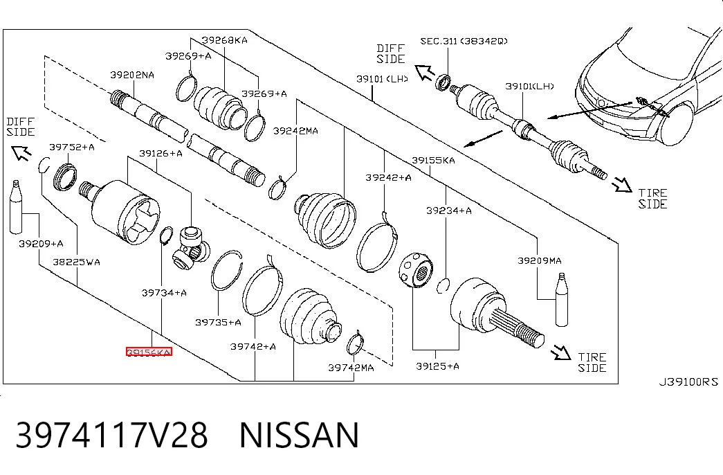 3974117V28 Nissan/Infiniti