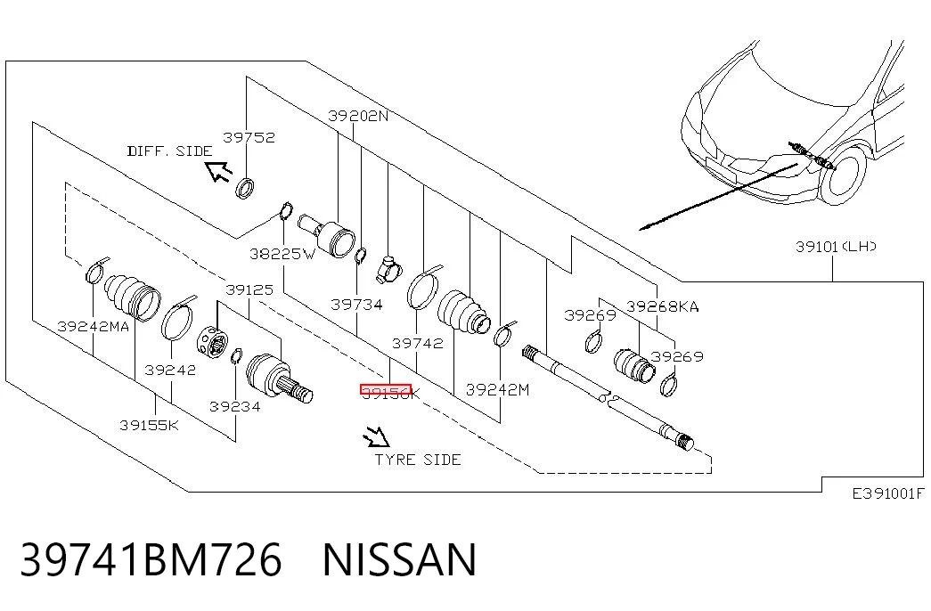 Comprar Fuelle, semieje delantero interior Primera P12