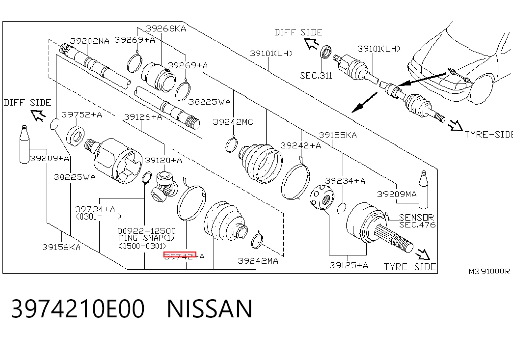 3974210E00 Nissan/Infiniti