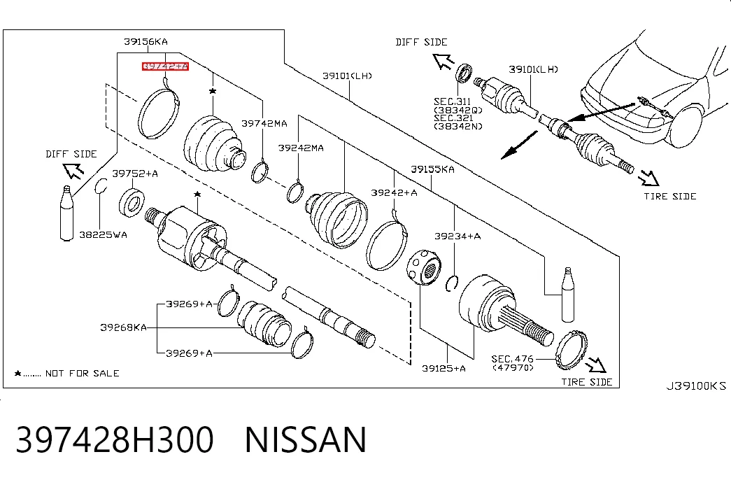 397428H300 Nissan/Infiniti