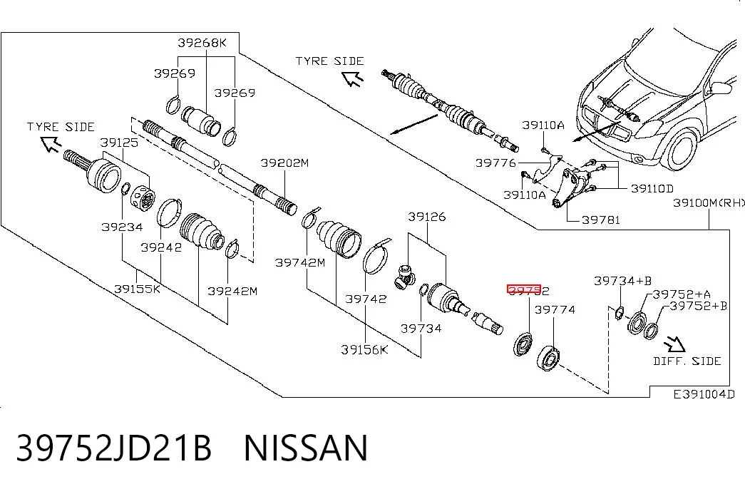 39752JD21B Nissan/Infiniti