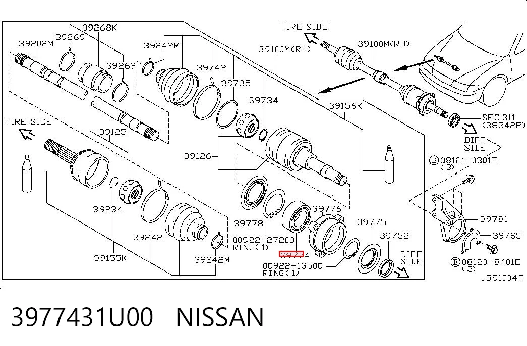 3977431U00 Nissan/Infiniti