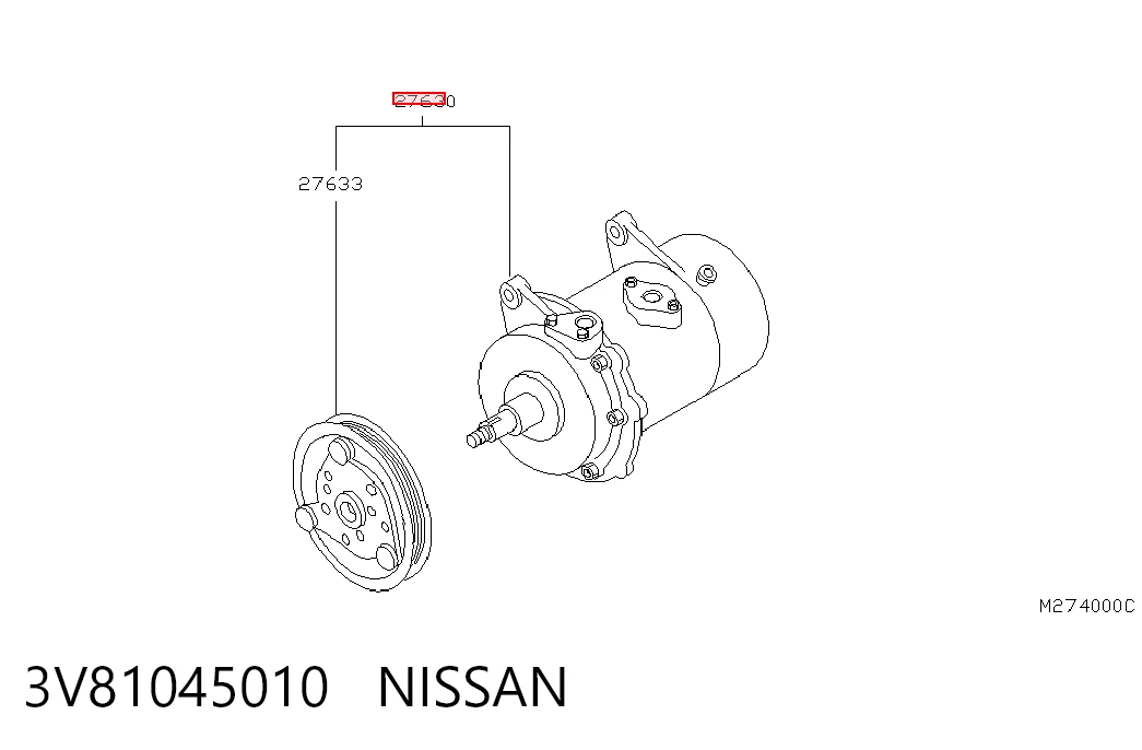 Compresor de ac Nissan Patrol 