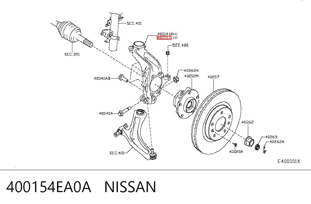 400154EA0A Nissan/Infiniti