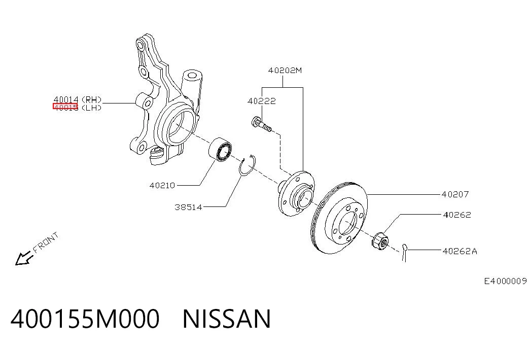 400155M000 Nissan/Infiniti