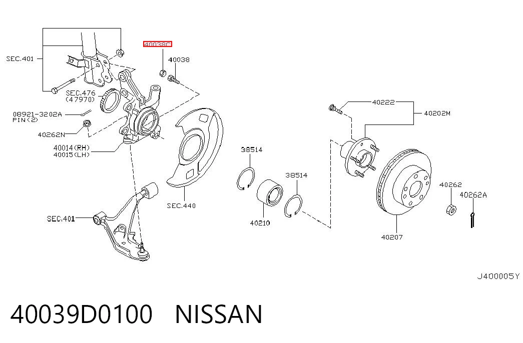 40039D0100 Nissan/Infiniti