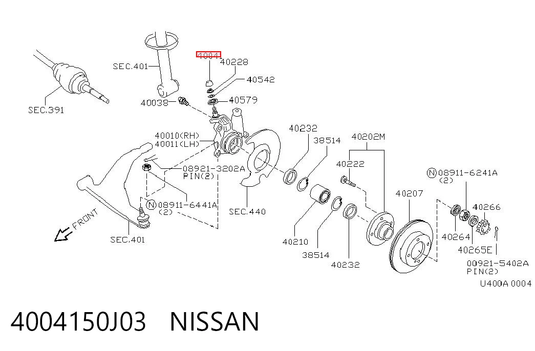 4004150J03 Nissan/Infiniti