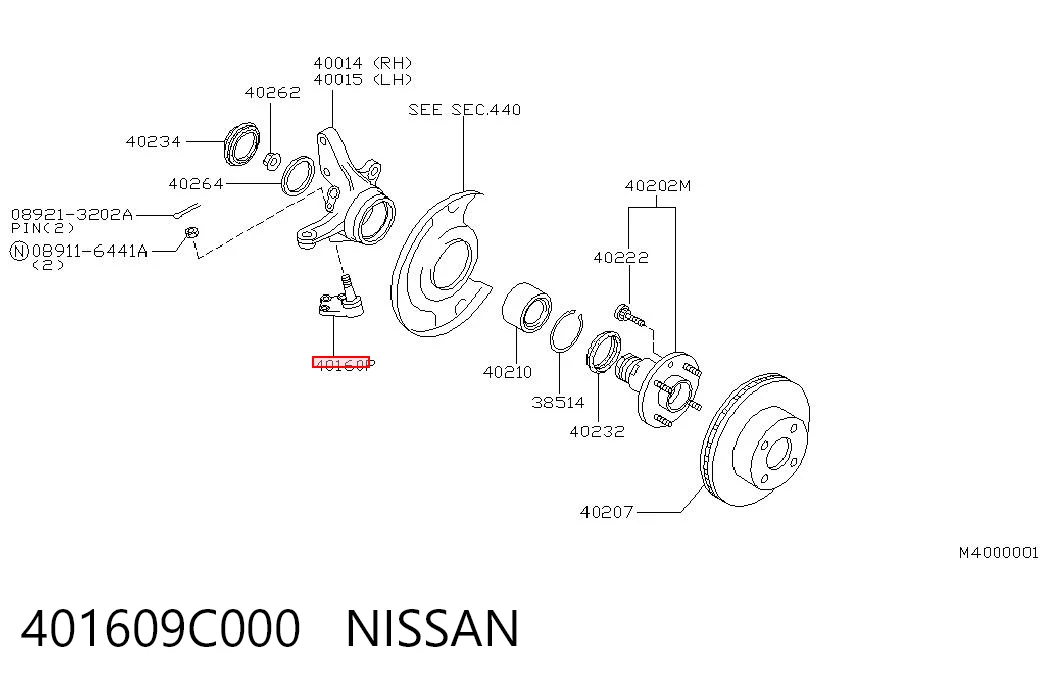 Comprar Rótula inferior de suspensión Nissan Vanette  C23 a bajo precio