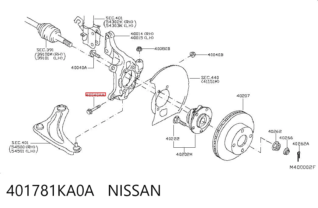 401781KA0A Nissan/Infiniti