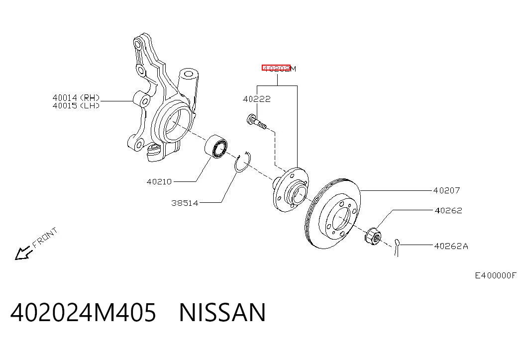 Comprar Buje de rueda delantero Nissan Almera II N16