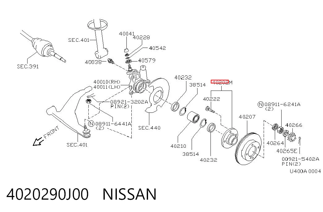 4020290J00 Nissan/Infiniti