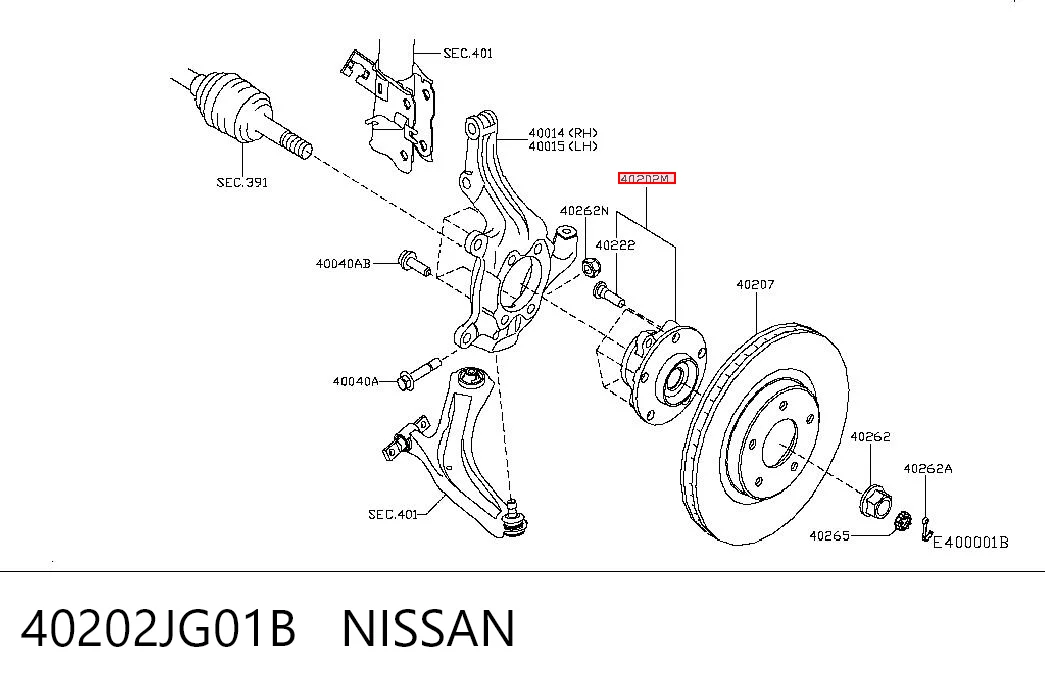 40202JG01B Nissan/Infiniti
