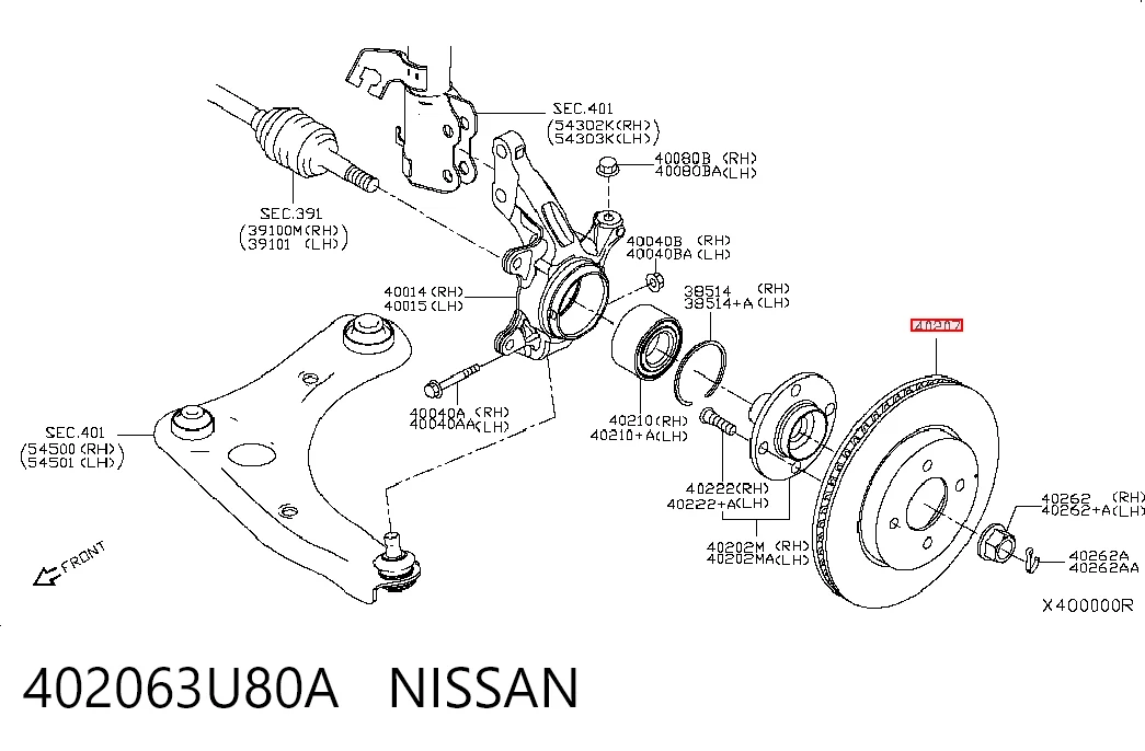 402063U80A Nissan/Infiniti