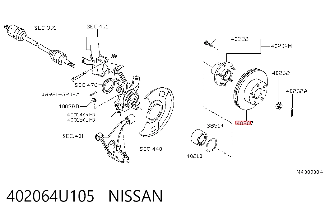402064U105 Nissan/Infiniti