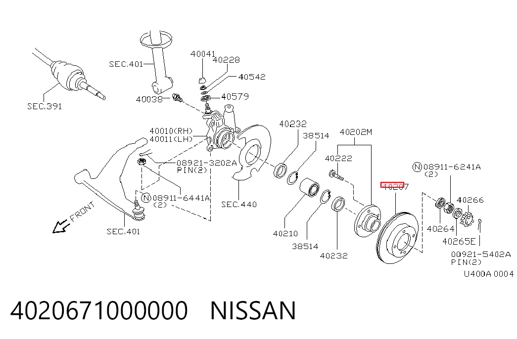 Frenos delanteros Nissan Primera  desde 38,44 €