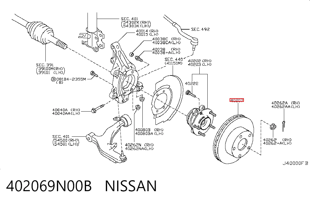 Disco de freno para Nissan Murano Z50