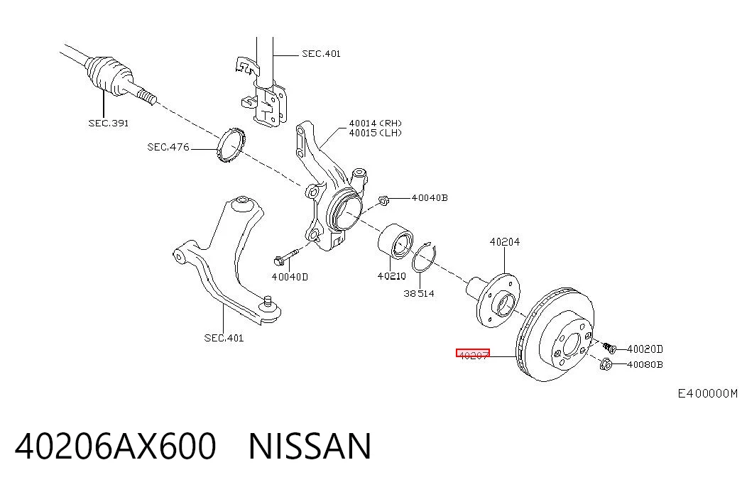 40206AX600 Nissan/Infiniti